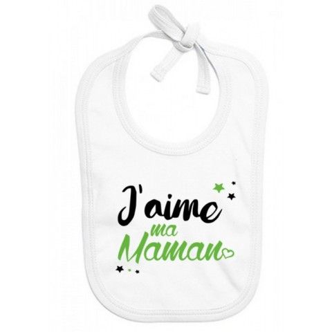 Bavoir de bébé désolé les filles mon cœur est à maman