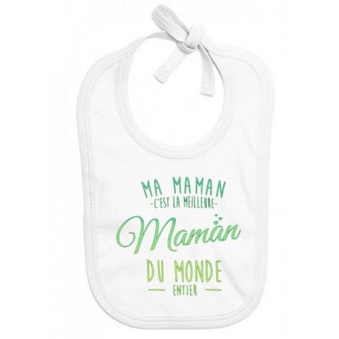 Bavoir de bébé vous en rêviez ma mère m’a fait garçon