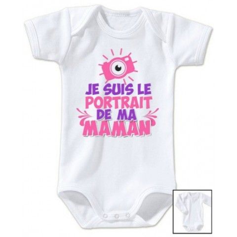 Body de bébé ma maman n’est pas parfaite est alors rose violet