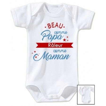 Body De Bebe Beau Comme Papa Raleur Comme Maman