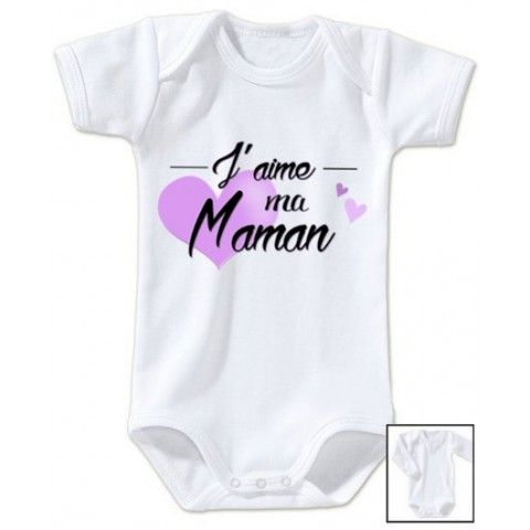 Body de bébé ma maman n’est pas parfaite est alors rose violet