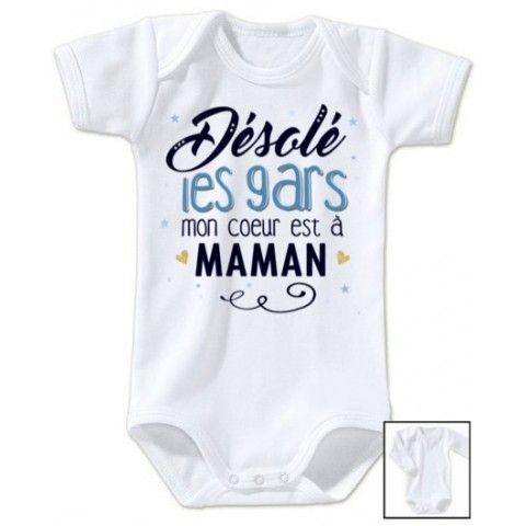 Body de bébé j’ai le caractère de ma mère fille