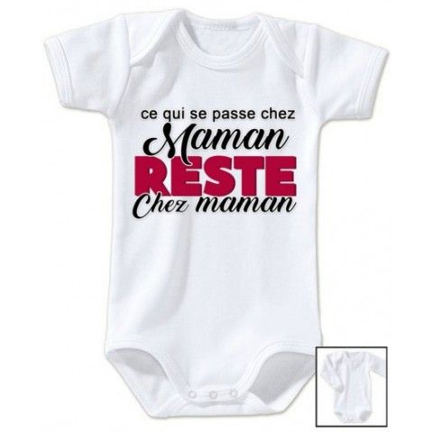 Body de bébé j’ai le caractère de ma mère fille