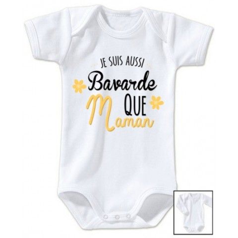 Body de bébé j’ai le caractère de ma mère fille