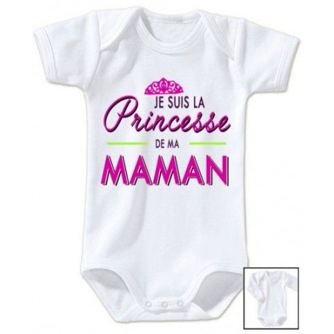 Body de bébé je suis le prince des râleurs la reine c’est ma mère