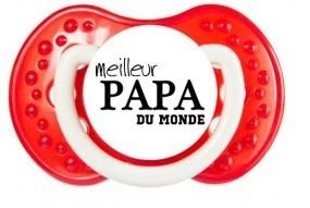 Tétine de bébé j’aime mon papa cœurs fille