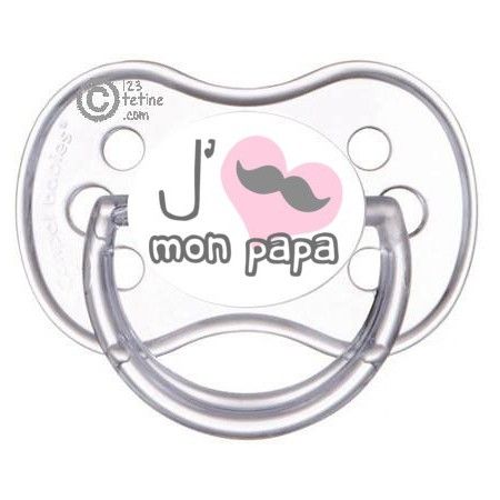 Tétine De Bébé Moustache Personnalisée