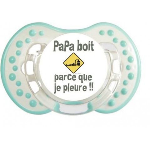 Tétine de bébé j’aime mon papa cœurs garçon