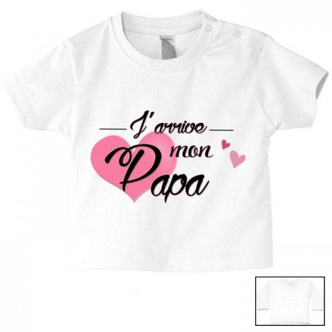 Tee-shirt de bébé à la maison c’est papa qui commande quand maman n’est pas là