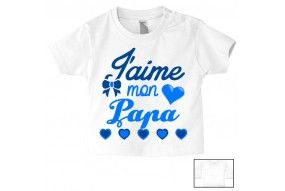 Tee-shirt de bébé à la maison c’est papa qui commande quand maman n’est pas là