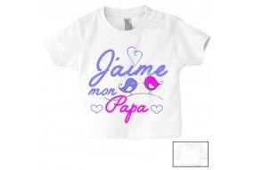 Tee-shirt de bébé à la maison c’est papa qui commande quand maman n’est pas là