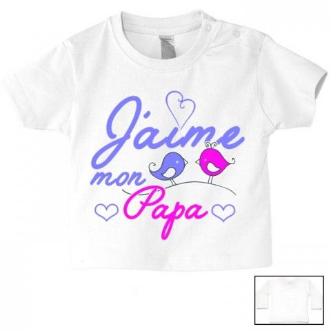 Tee-shirt de bébé à la maison c’est papa qui commande quand maman n’est pas là