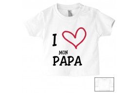 Tee-shirt de bébé à la maison c’est papa qui commande quand maman n’est pas là