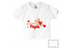 Tee-shirt de bébé à la maison c’est papa qui commande quand maman n’est pas là