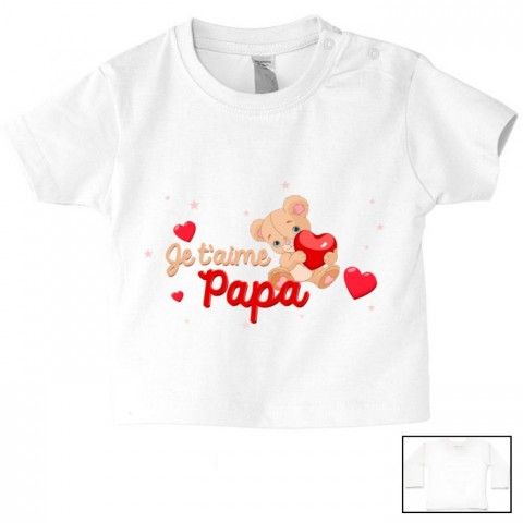 Tee-shirt de bébé à la maison c’est papa qui commande quand maman n’est pas là