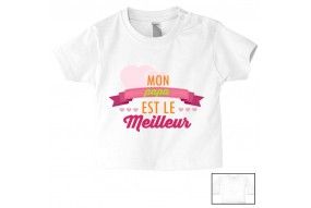 Tee-shirt de bébé à la maison c’est papa qui commande quand maman n’est pas là