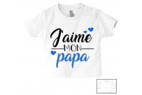 Tee-shirt de bébé à la maison c’est papa qui commande quand maman n’est pas là