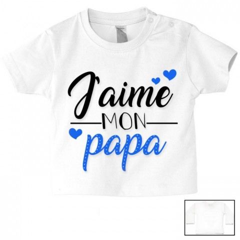 Tee-shirt de bébé à la maison c’est papa qui commande quand maman n’est pas là