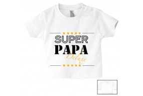 Tee-shirt de bébé à la maison c’est papa qui commande quand maman n’est pas là