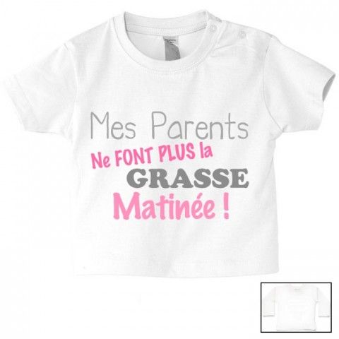 Tee-shirt de bébé à la maison c’est papa qui commande quand maman n’est pas là