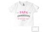 Tee-shirt de bébé à la maison c’est papa qui commande quand maman n’est pas là