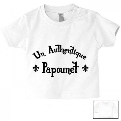 Tee-shirt de bébé à la maison c’est papa qui commande quand maman n’est pas là