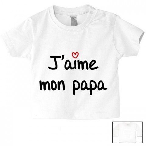 Tee-shirt de bébé à la maison c’est papa qui commande quand maman n’est pas là