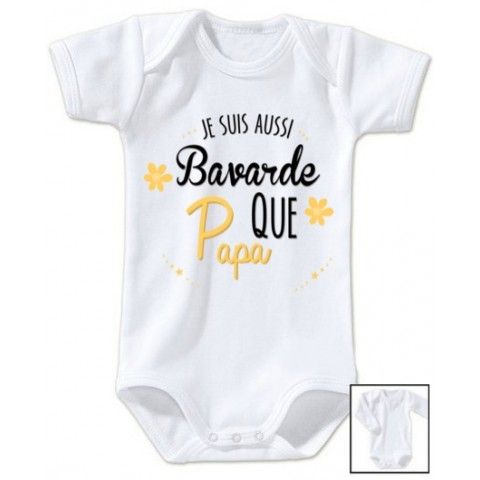 Body  de bébé à la maison c’est papa qui commande quand maman n’est pas là