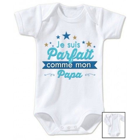 Body  de bébé à la maison c’est papa qui commande quand maman n’est pas là