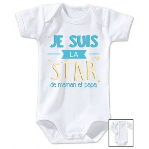 Body  de bébé à la maison c’est papa qui commande quand maman n’est pas là