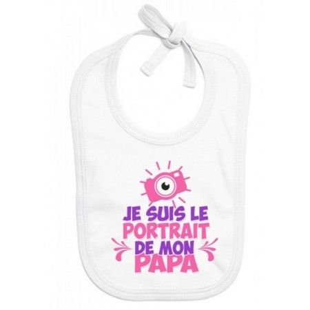 Mon papa m'adore (garcon) : Bavoir bébé