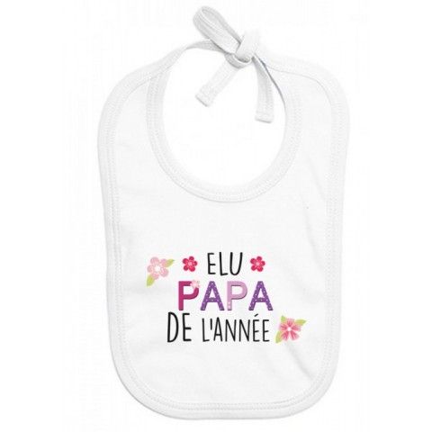 Bavoir de bébé à la maison c’est papa qui commande quand maman n’est pas là