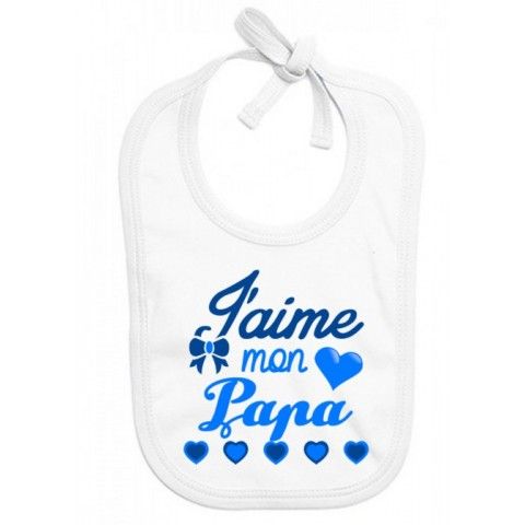 Bavoir de bébé à la maison c’est papa qui commande quand maman n’est pas là