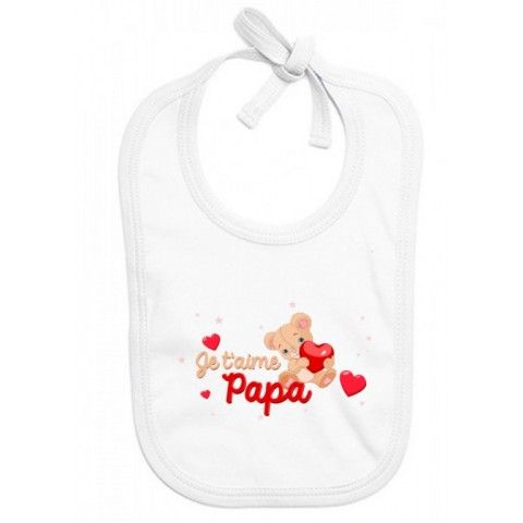 Bavoir de bébé à la maison c’est papa qui commande quand maman n’est pas là