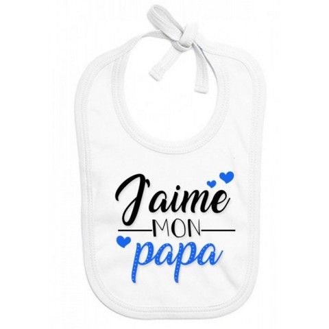 Bavoir de bébé à la maison c’est papa qui commande quand maman n’est pas là