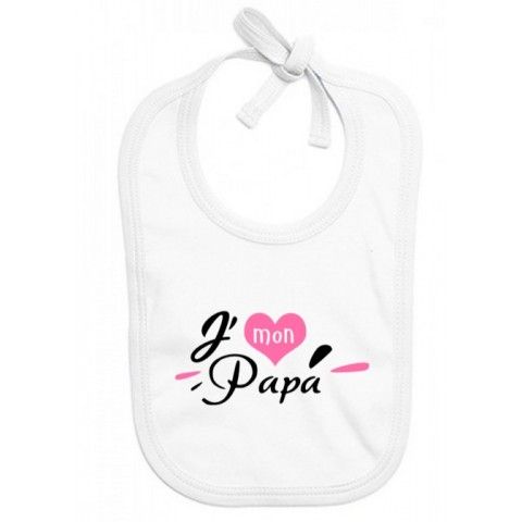 Bavoir de bébé à la maison c’est papa qui commande quand maman n’est pas là