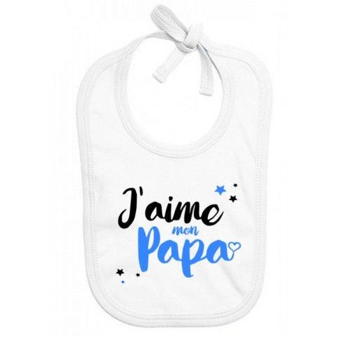 Bavoir de bébé à la maison c’est papa qui commande quand maman n’est pas là