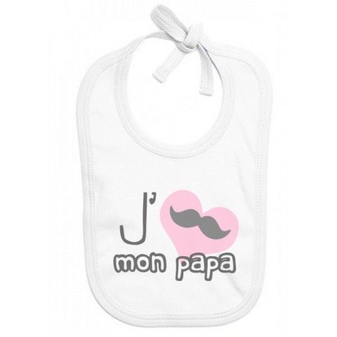 Bavoir de bébé à la maison c’est papa qui commande quand maman n’est pas là