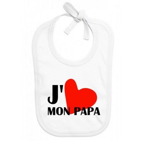 Bavoir de bébé à la maison c’est papa qui commande quand maman n’est pas là