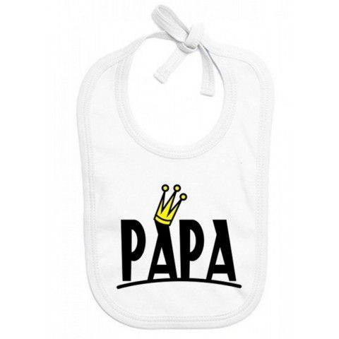 Bavoir de bébé à la maison c’est papa qui commande quand maman n’est pas là