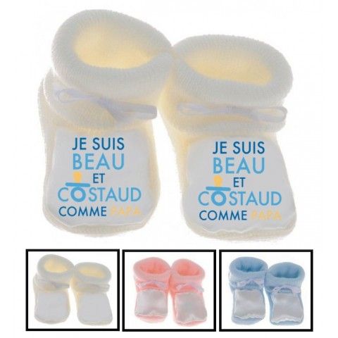 Chaussons de bébé à la maison c’est papa qui commande quand maman n’est pas là