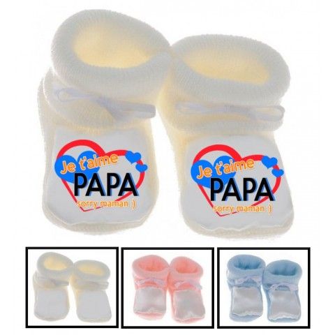 Chaussons de bébé à la maison c’est papa qui commande quand maman n’est pas là