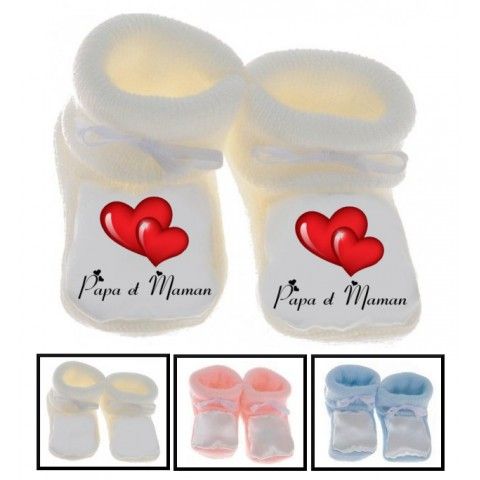 Chaussons de bébé à la maison c’est papa qui commande quand maman n’est pas là