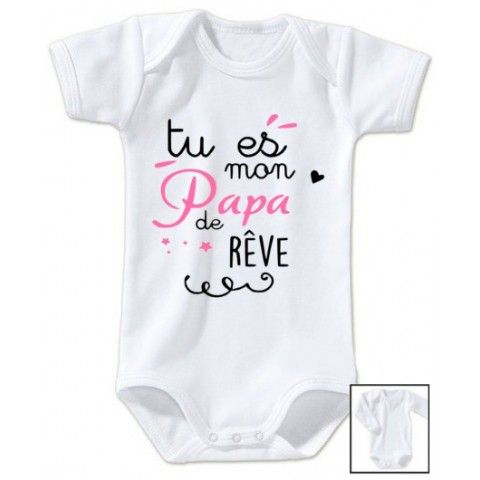 Body  de bébé à la maison c’est papa qui commande quand maman n’est pas là