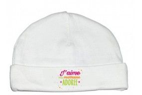 Bonnet de bébé j’aime mon parrain adore étoiles garçon