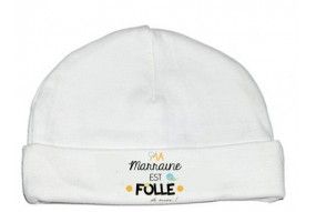 Bonnet de bébé j’aime ma marraine adorée étoiles garçon