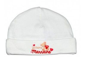 Bonnet de bébé tu es ma marraine de rêve fille