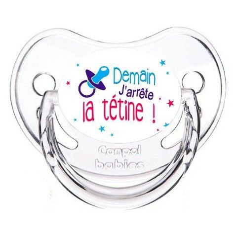 Tétine de bébé originale demain j'arrête la tétine