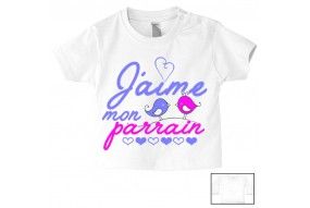 Tee-shirt de bébé comme parrain mais en mieux fille