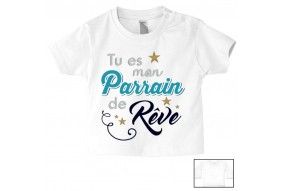 Tee-shirt de bébé comme parrain mais en mieux fille